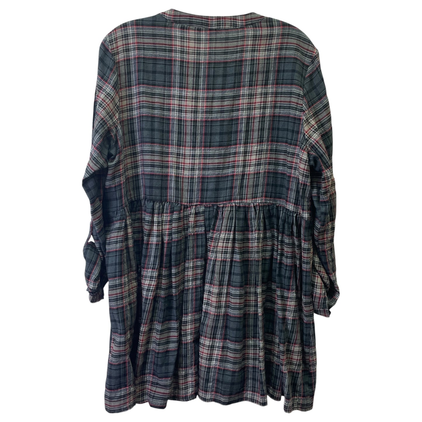 Top Ls By 11•1•TYLHO In Plaid Pattern, Size:L