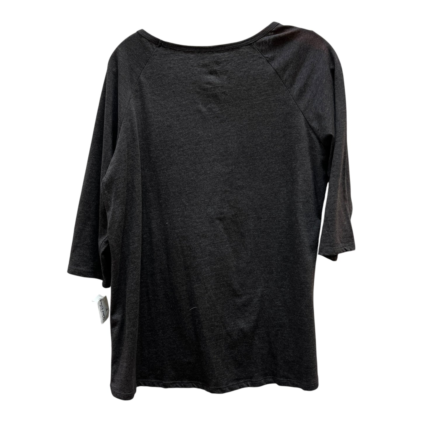 Top 3/4 Sleeve By Disney Store In Grey, Size:Xl