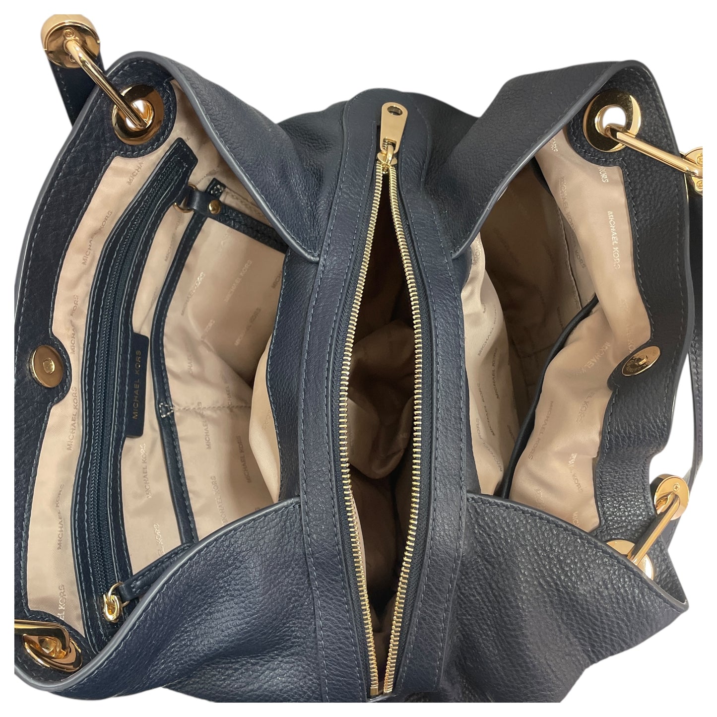 Handbag Designer By Michael Kors In Blue, Size:Medium