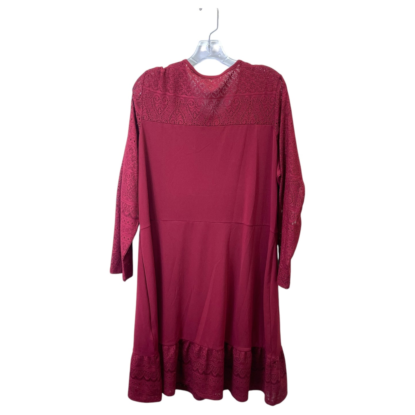 Dress Designer By Michael Kors In Red, Size:2X