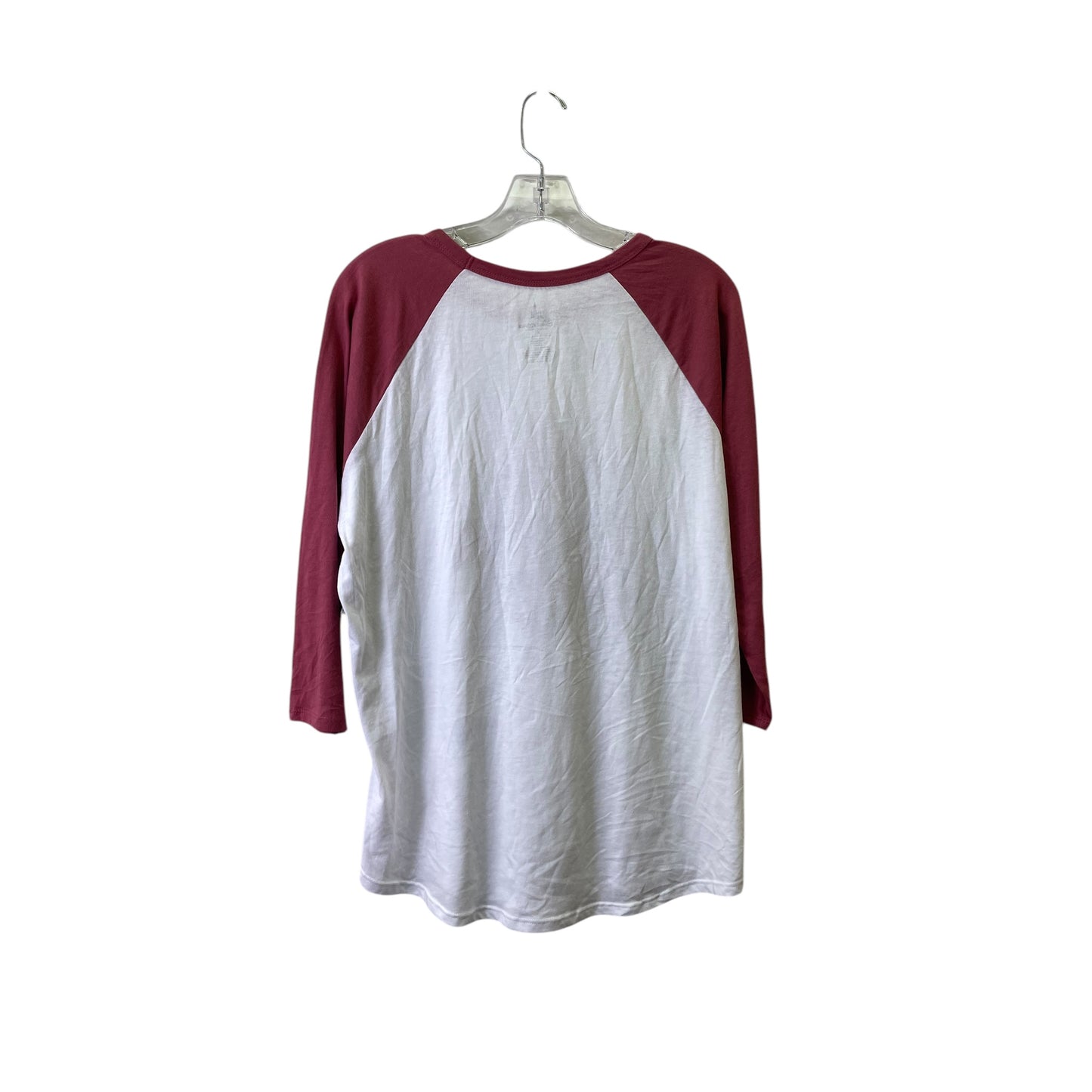 Top 3/4 Sleeve By Disney Store In Red & White, Size:Xl