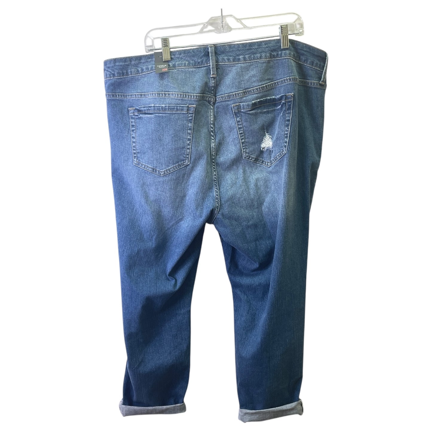 Jeans Boyfriend By Torrid In Blue, Size:20