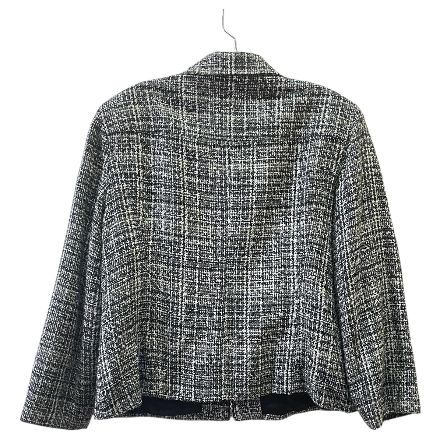 Blazer Designer By Neiman Marcus In Black & Cream, Size:Xl