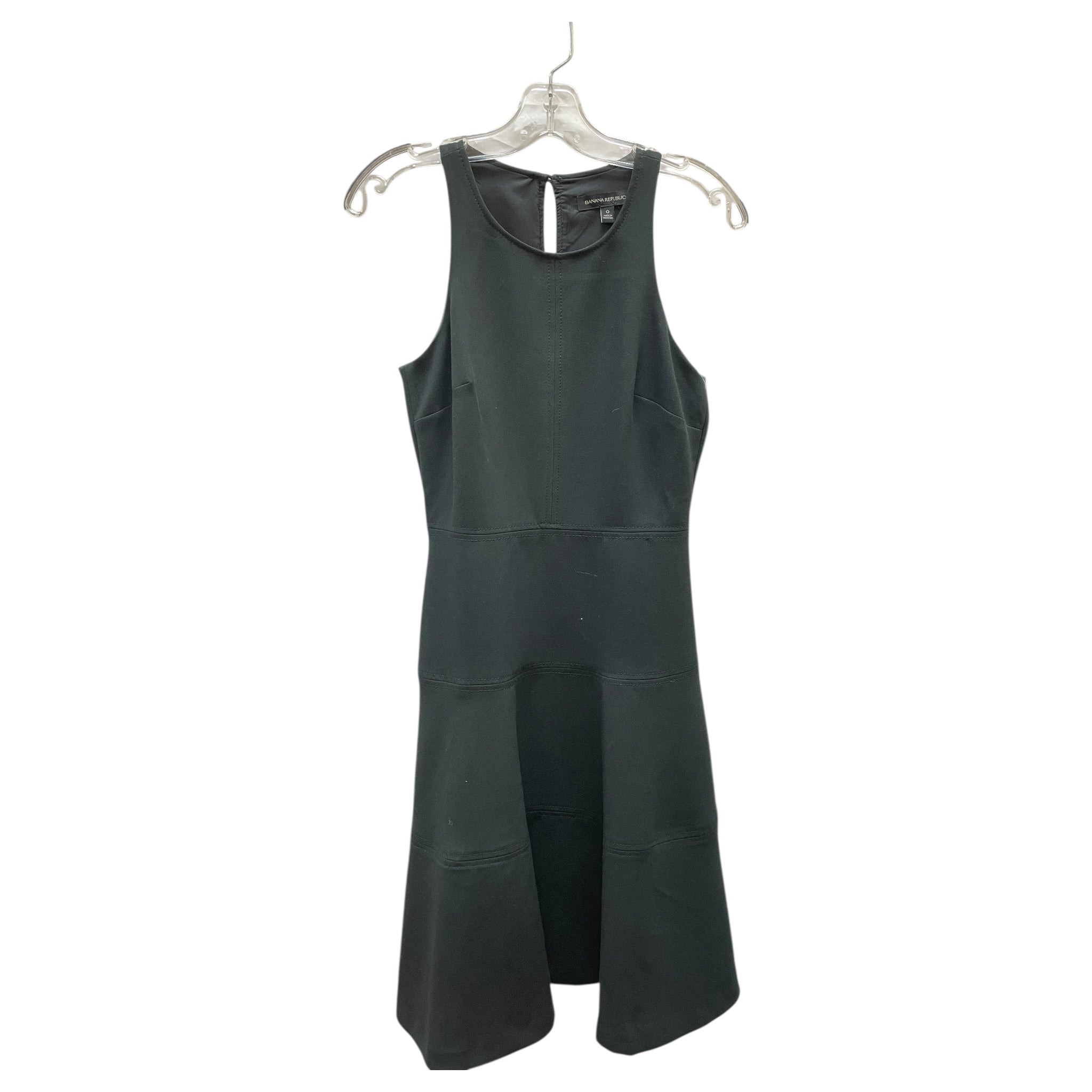 Dress Casual Midi By Banana Republic In Black, Size:0 – Clothes Mentor Mayfield Heights OH