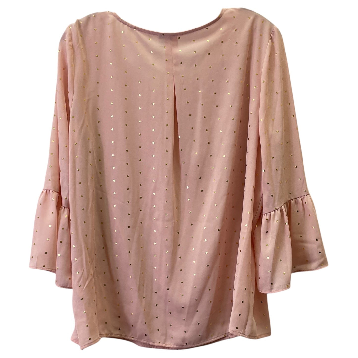 Top 3/4 Sleeve By Elle In Peach, Size:L