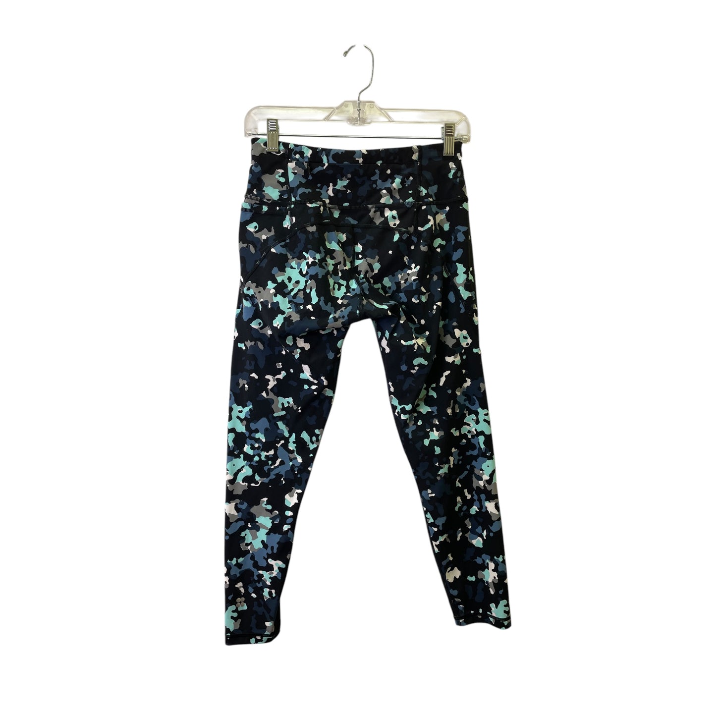 Athletic Capris By Sweaty Betty In Black & Blue, Size:S