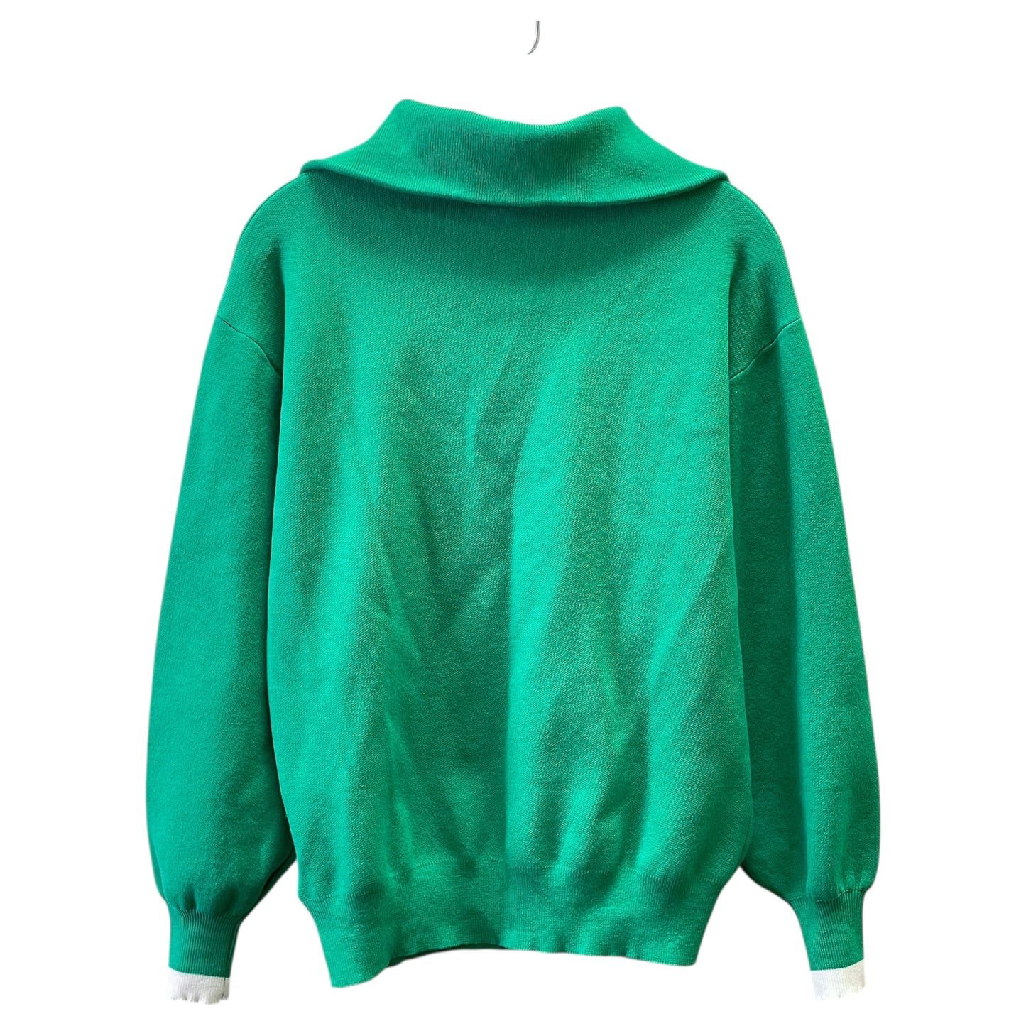 Sweater By Commense In Green & White, Size:S