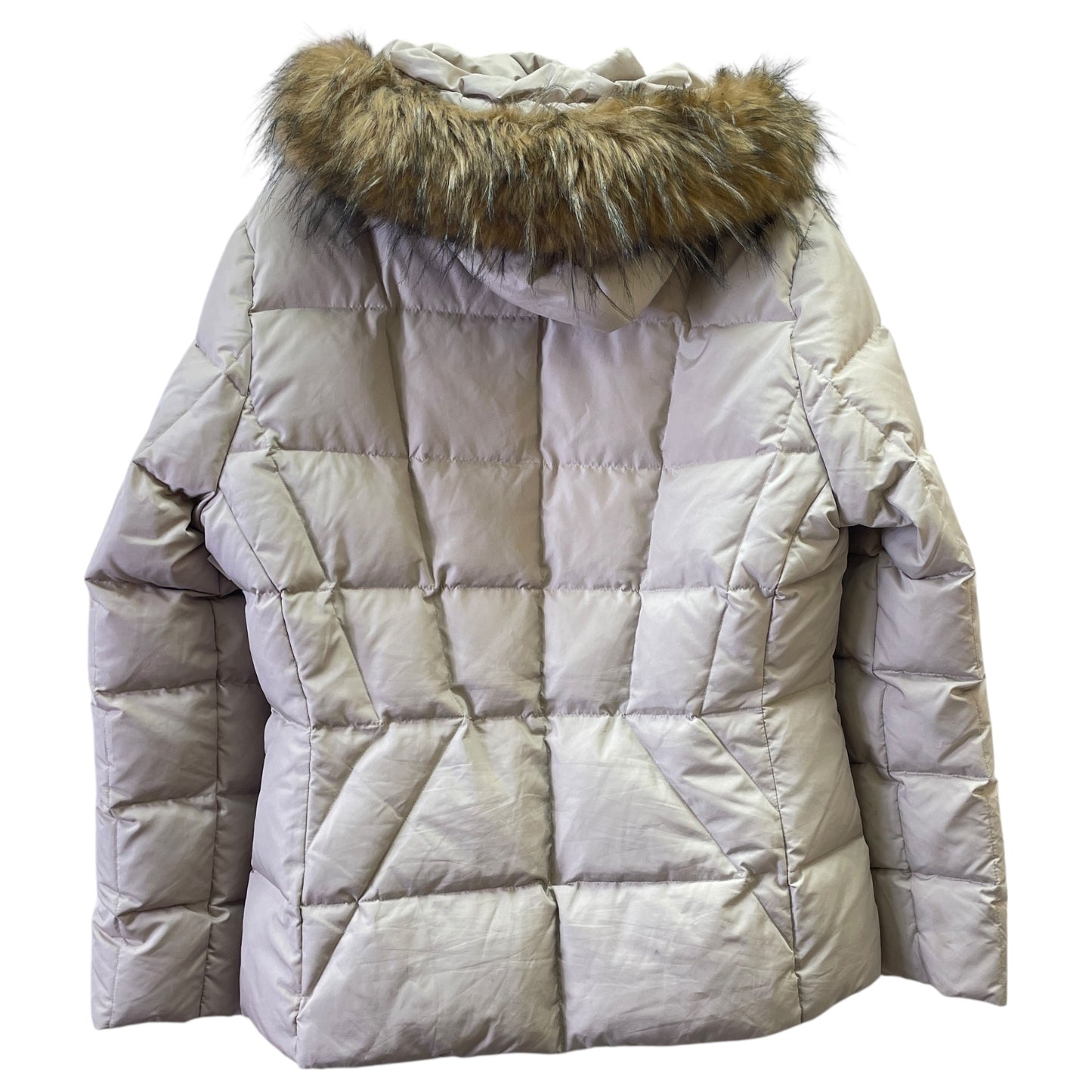 Jacket Puffer & Quilted By Calvin Klein In Beige, Size:L