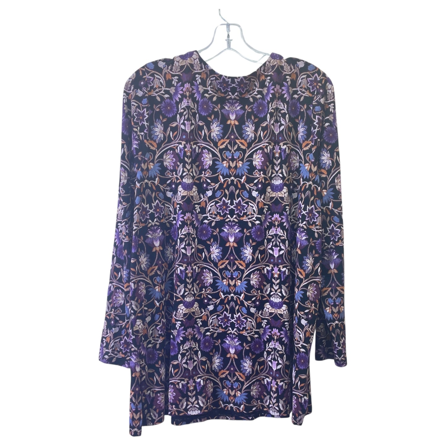 Top Ls By J. Jill In Black & Purple, Size:L