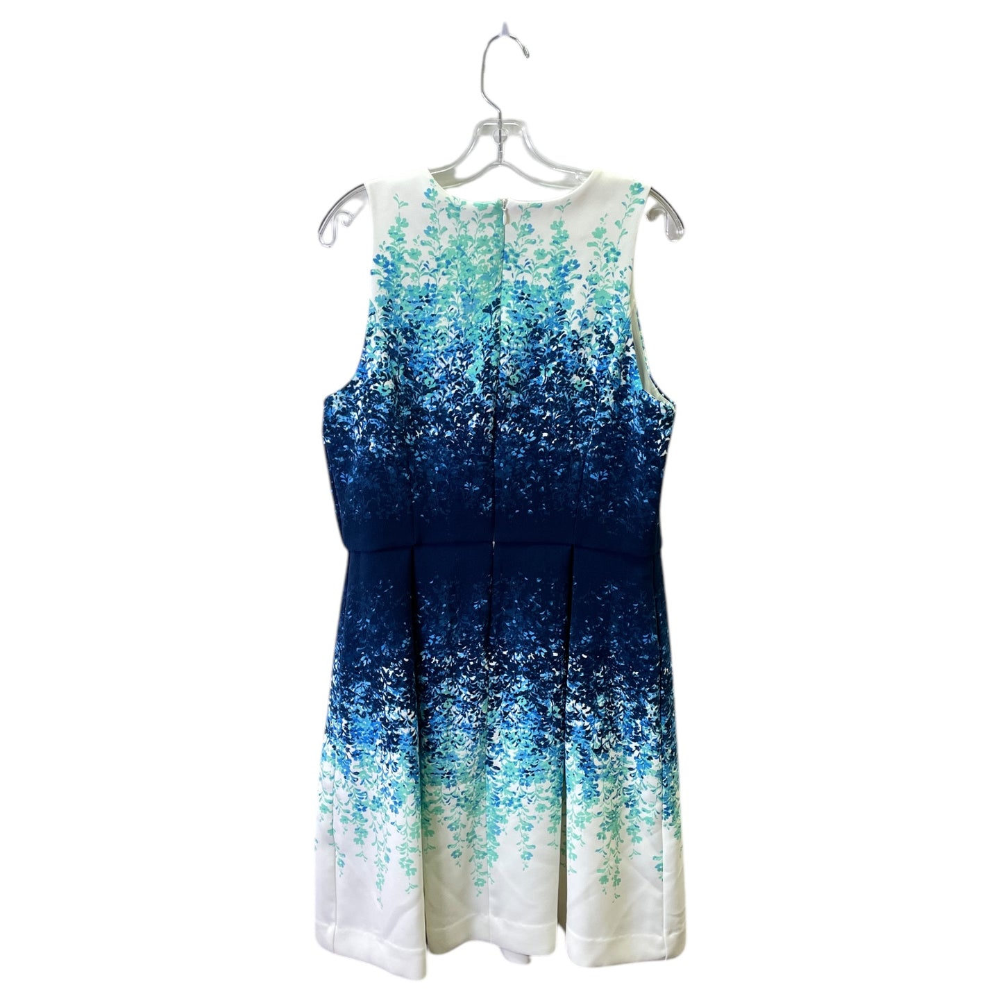 Dress Casual Midi By Carmen By Carmen Marc Valvo In Blue, Size:L