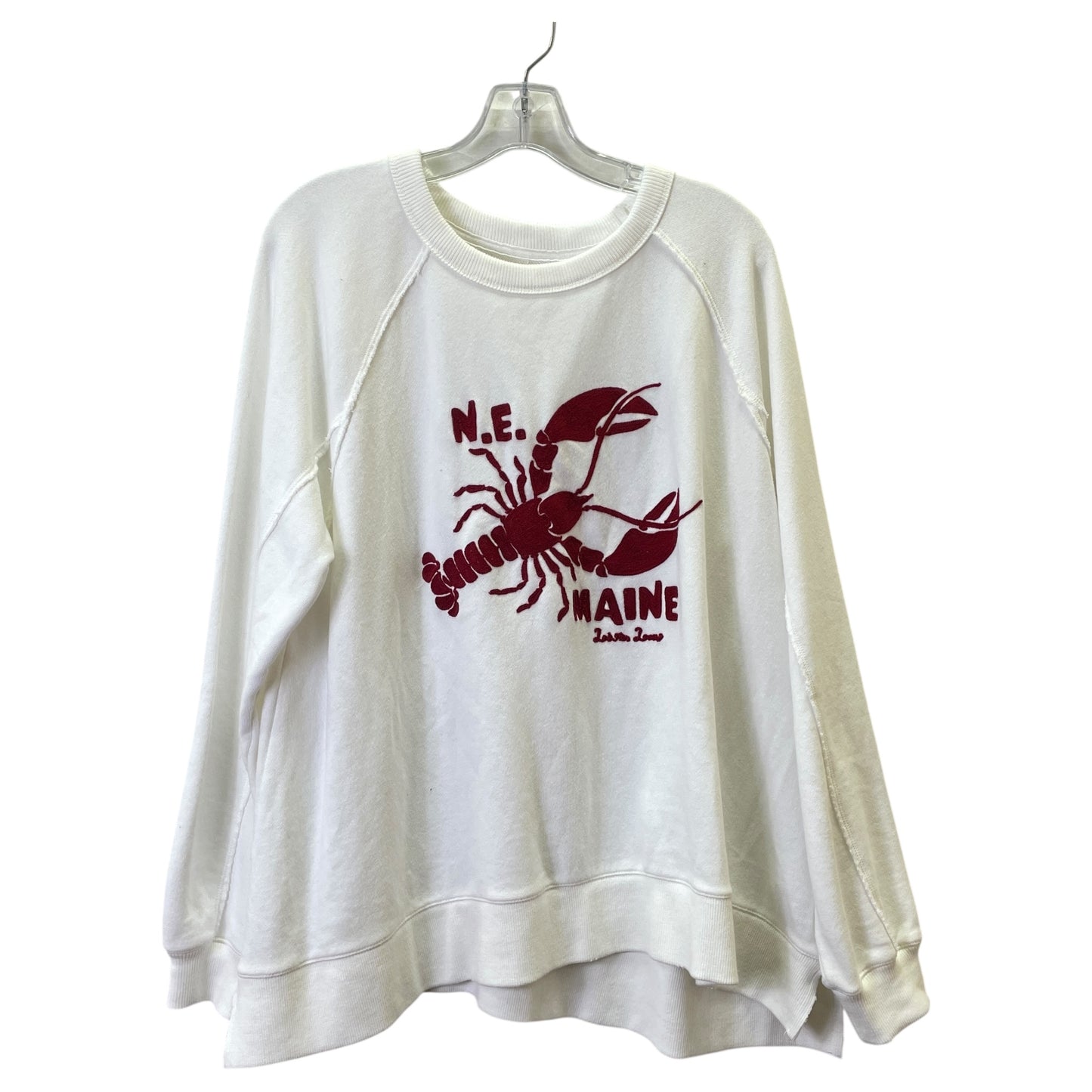 Sweatshirt Crewneck By Aerie In White, Size:M