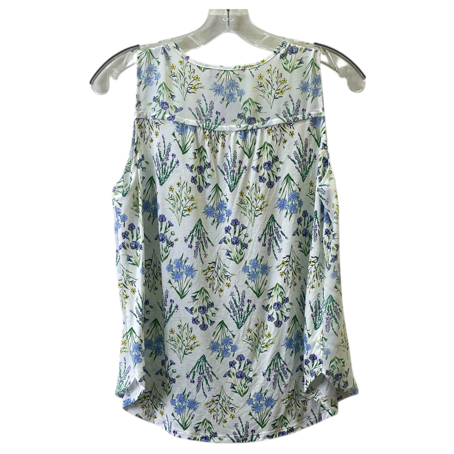 Top Sleeveless By Loft In White, Size:S