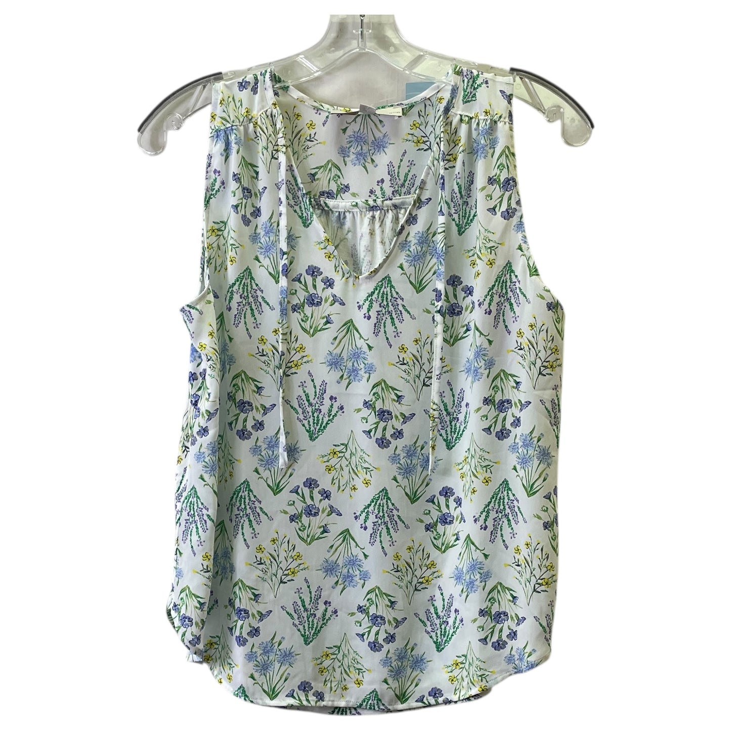 Top Sleeveless By Loft In White, Size:S