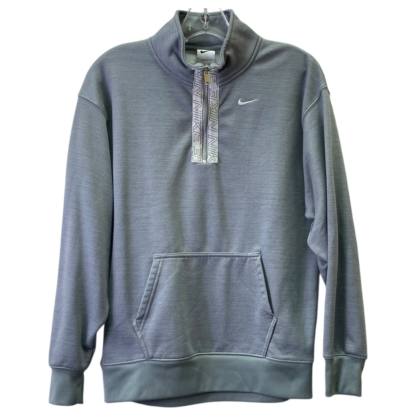 Athletic Sweatshirt Collar By Nike In Grey, Size:Xs