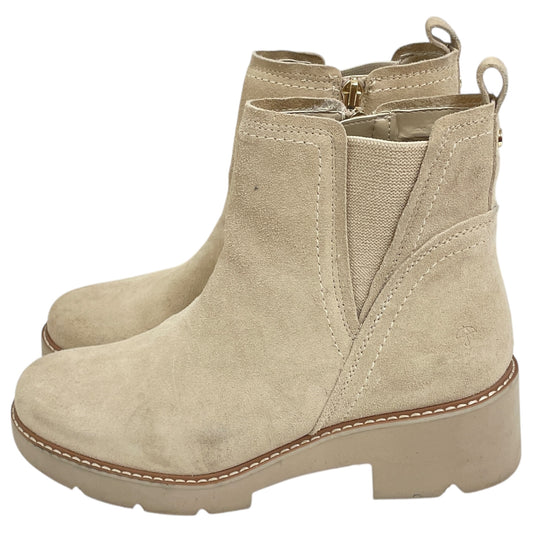 Boots Ankle Heels By Naturalizer In Tan, Size:7