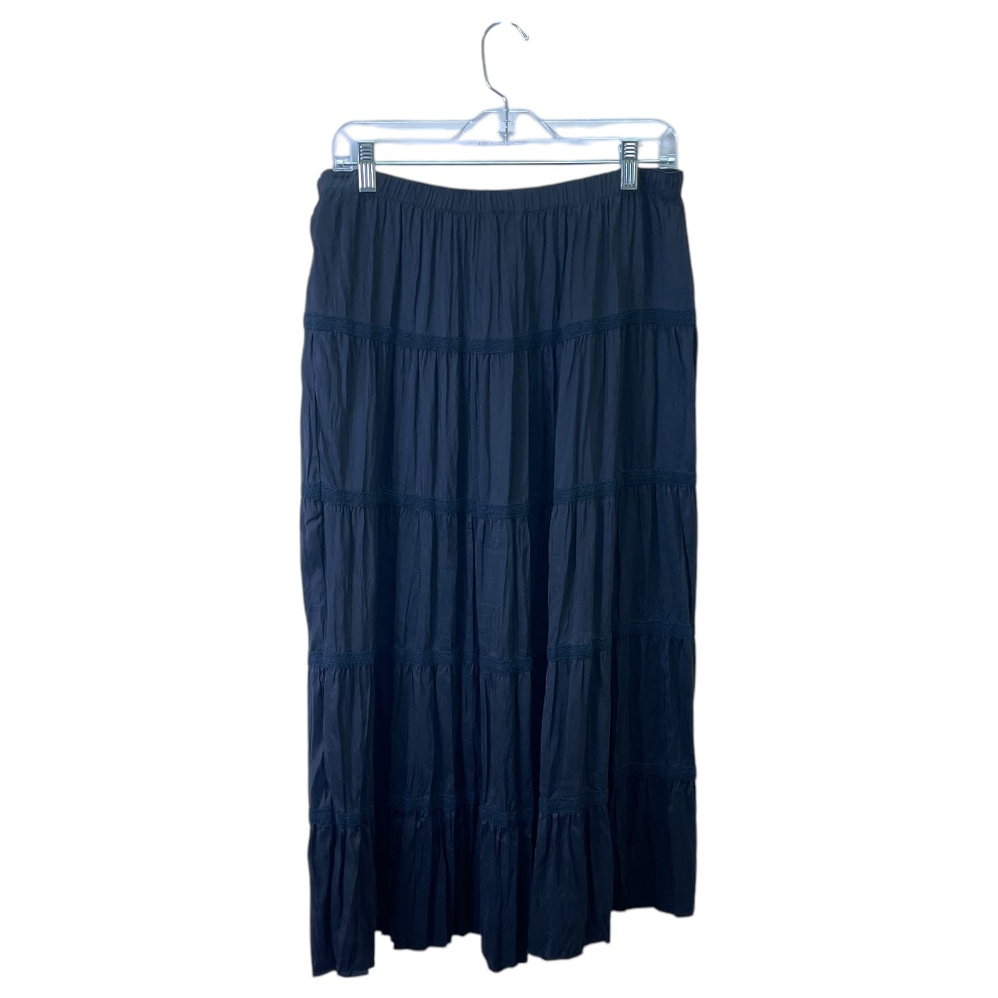 Skirt Maxi By Garnet Hill In Black, Size:8