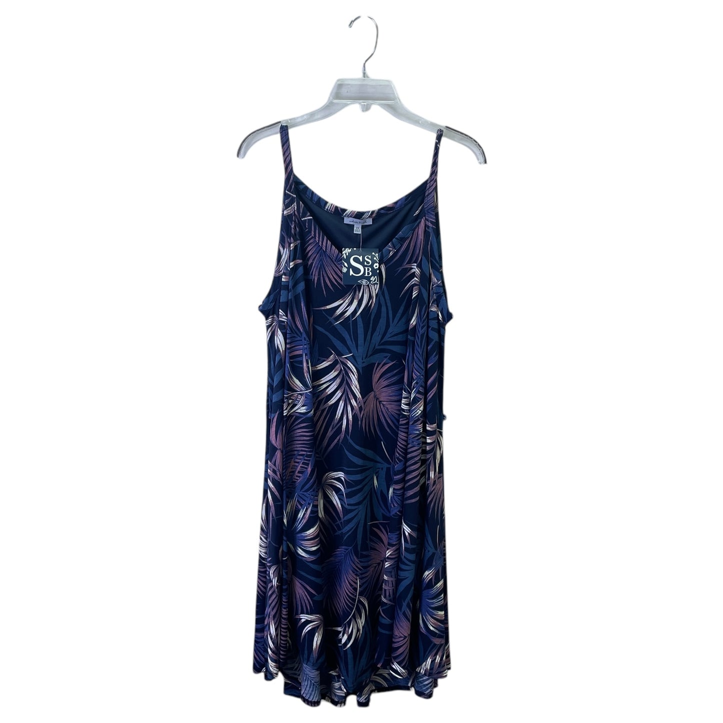 Dress Casual Short By White Birch In Blue, Size:2X