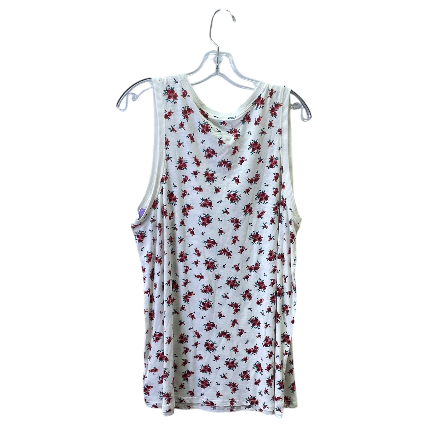 Top Sleeveless By Torrid In White, Size:2X