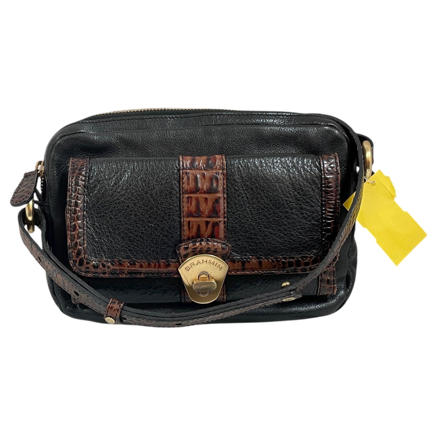 Crossbody Designer By Brahmin In Black, Size:Small