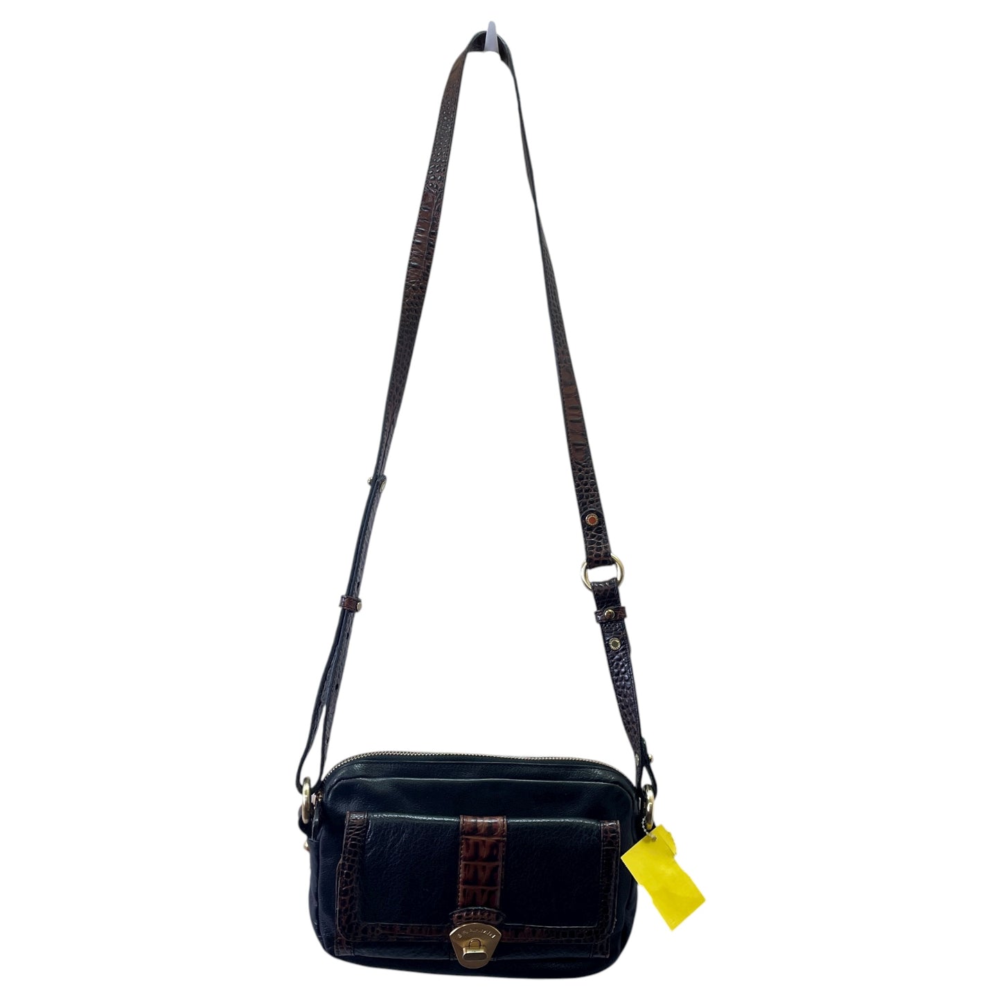 Crossbody Designer By Brahmin In Black, Size:Small