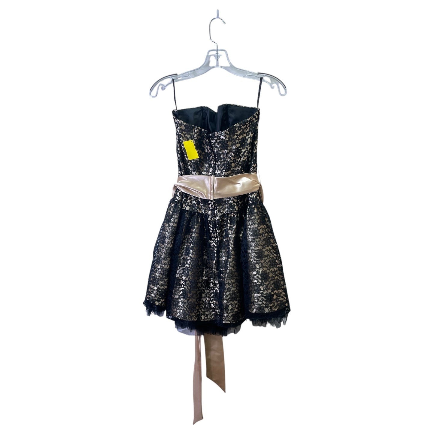 Dress Party Short By Jessica Mcclintok In Black & Gold, Size:L