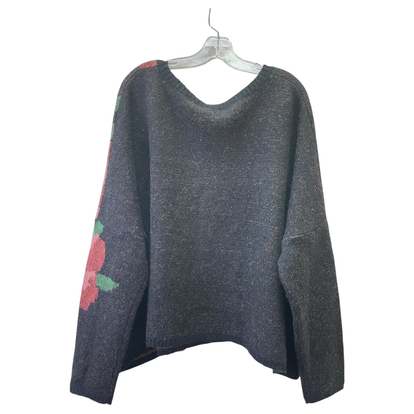 Sweater By Andree By Unit In Black & Red, Size:2X
