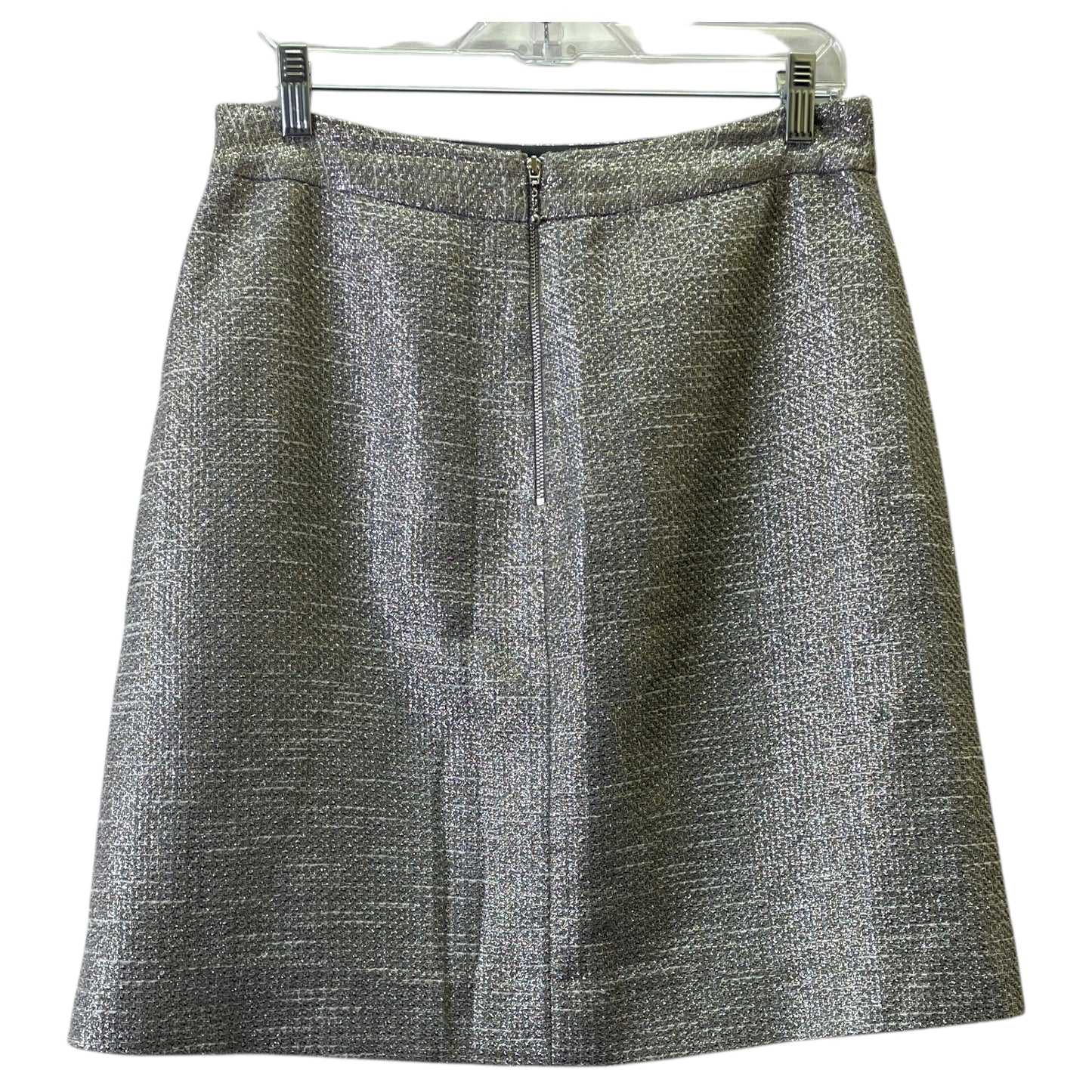 Skirt Designer By Kate Spade In Silver, Size:8