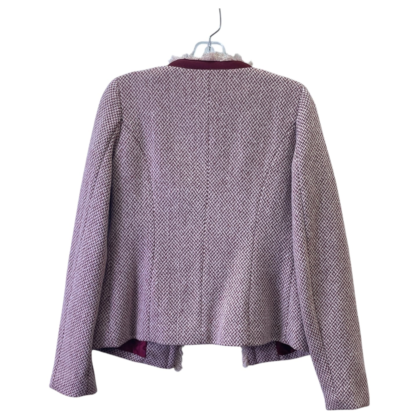 Blazer By Cynthia Rowley In Maroon, Size:S