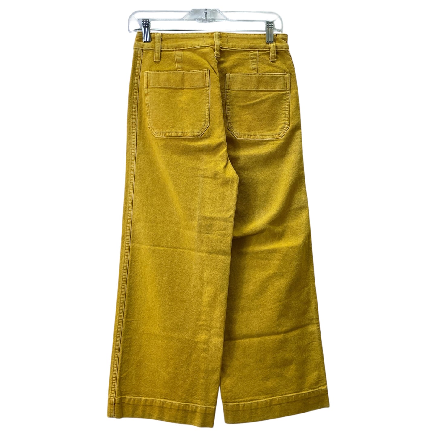 Jeans Wide Leg By Madewell In Yellow Denim, Size:2