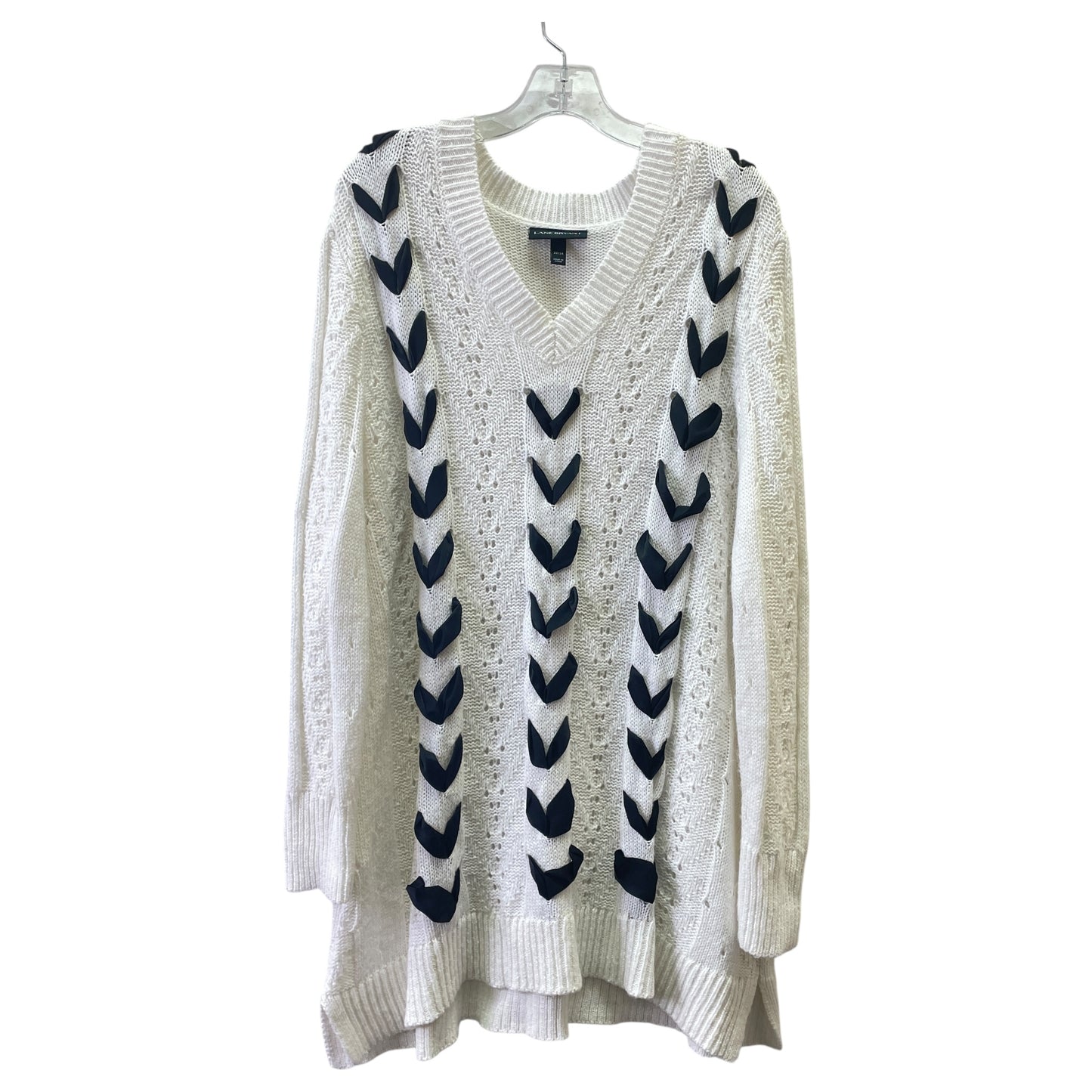 SWEATER by LANE BRYANT In BLACK & WHITE, Size: 2X