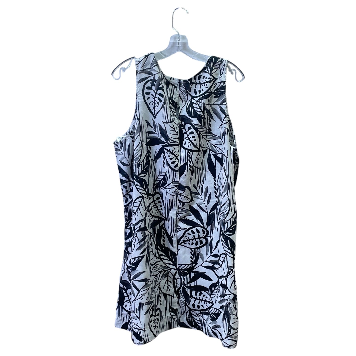 Dress Casual Short By Tahari By Arthur Levine In Black & Cream, Size:2X