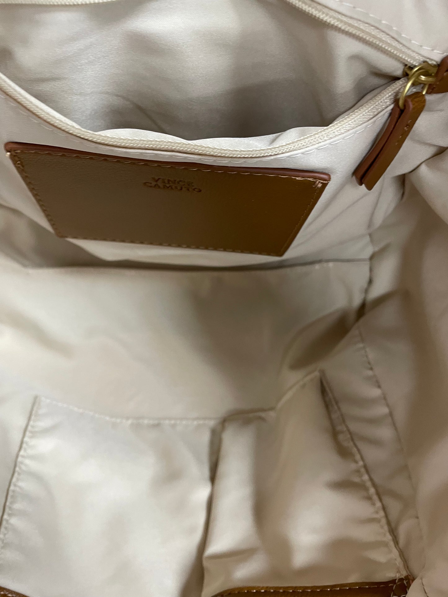 Handbag By Vince Camuto In Blue & Cream, Size:Medium