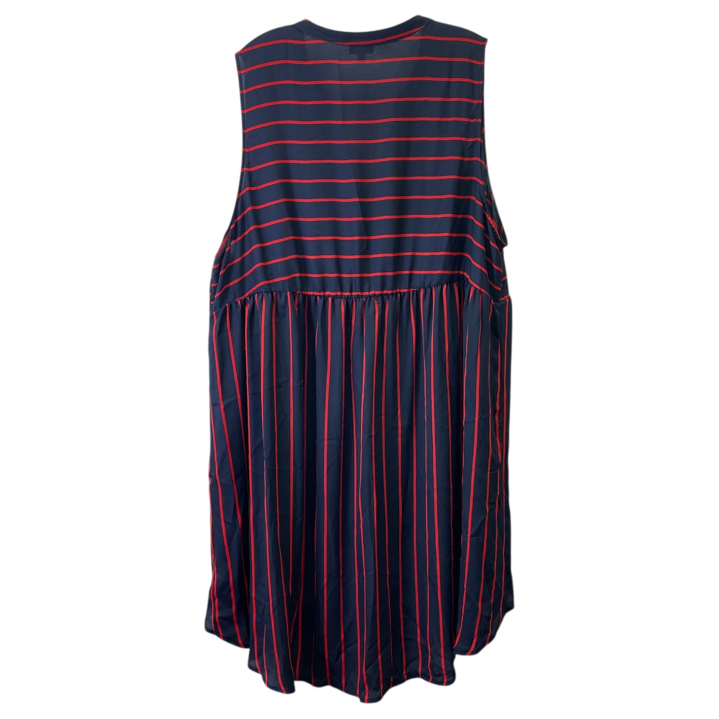 Dress Casual Midi By Torrid In Blue & Red, Size:2X