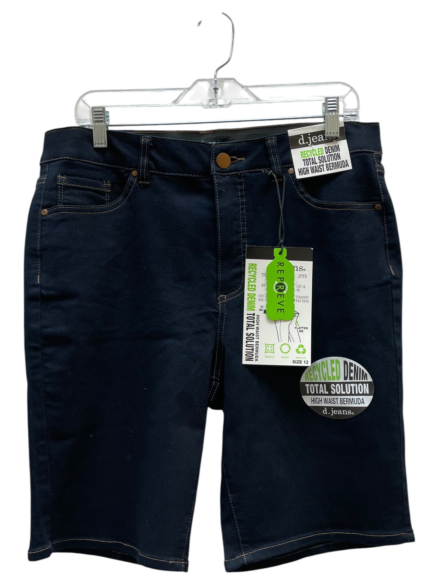 Shorts By D Jeans In Blue Denim, Size:12