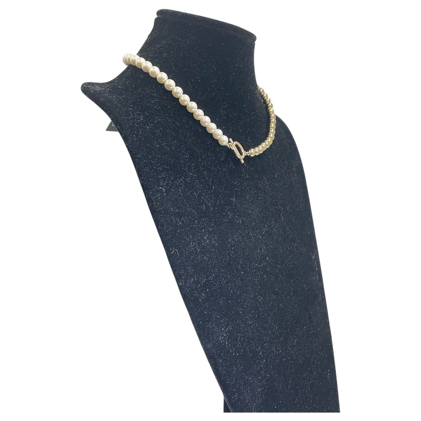 Necklace Chain By J. Crew In Gold & White