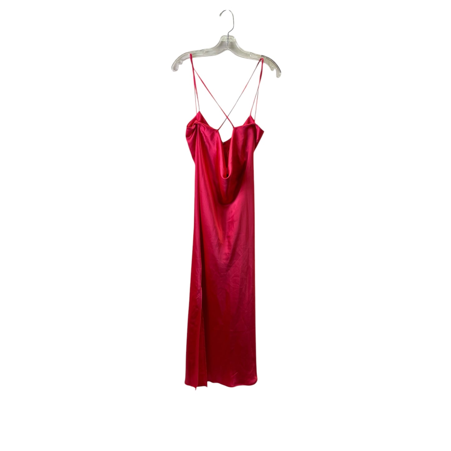 Dress Party Long By Top Shop In Pink, Size:M