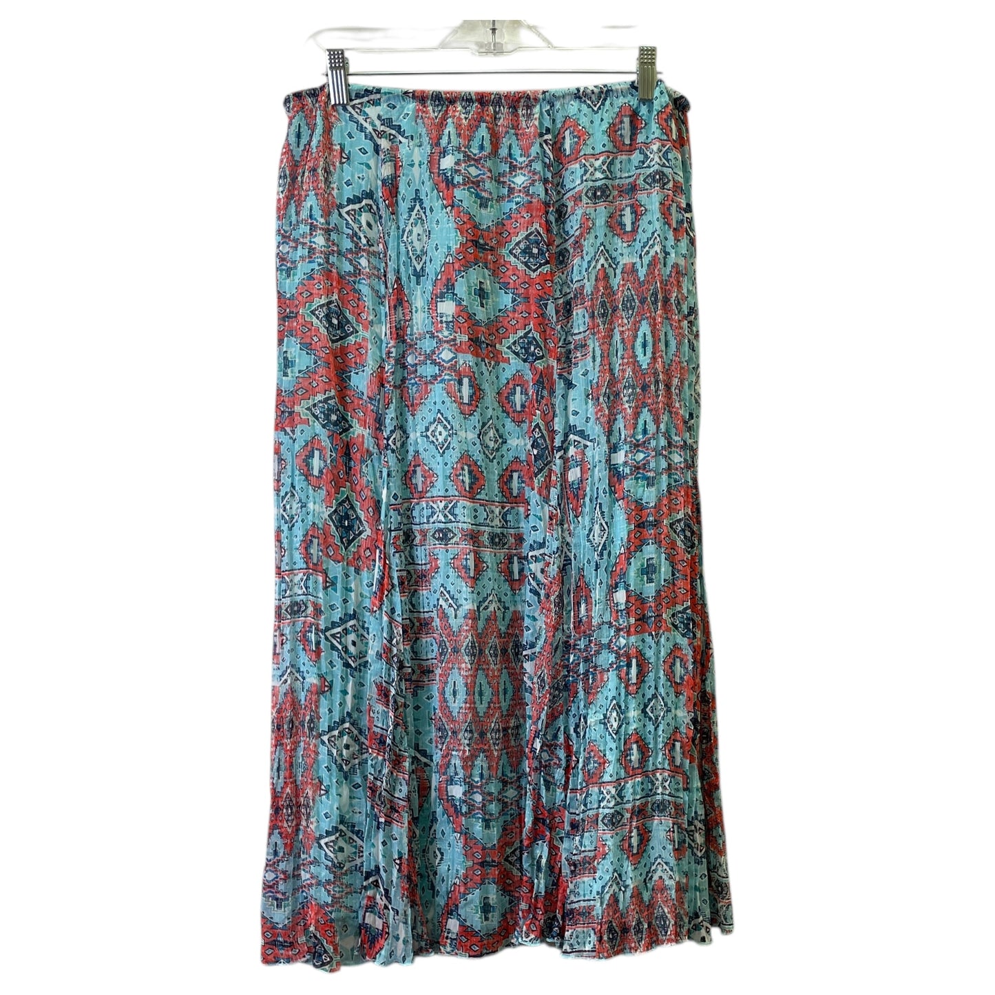 Skirt Maxi By Ruby Red Designer In Blue, Size:10