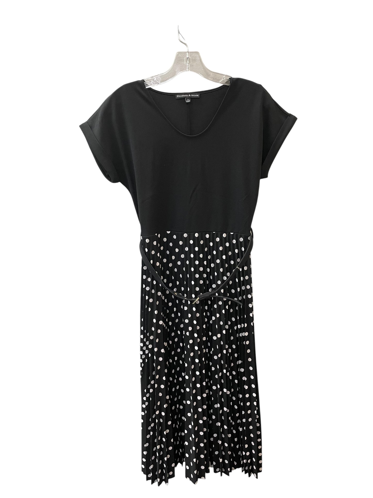 Dress Party Midi By Elizabeth and Nicole In Polkadot Pattern, Size:S