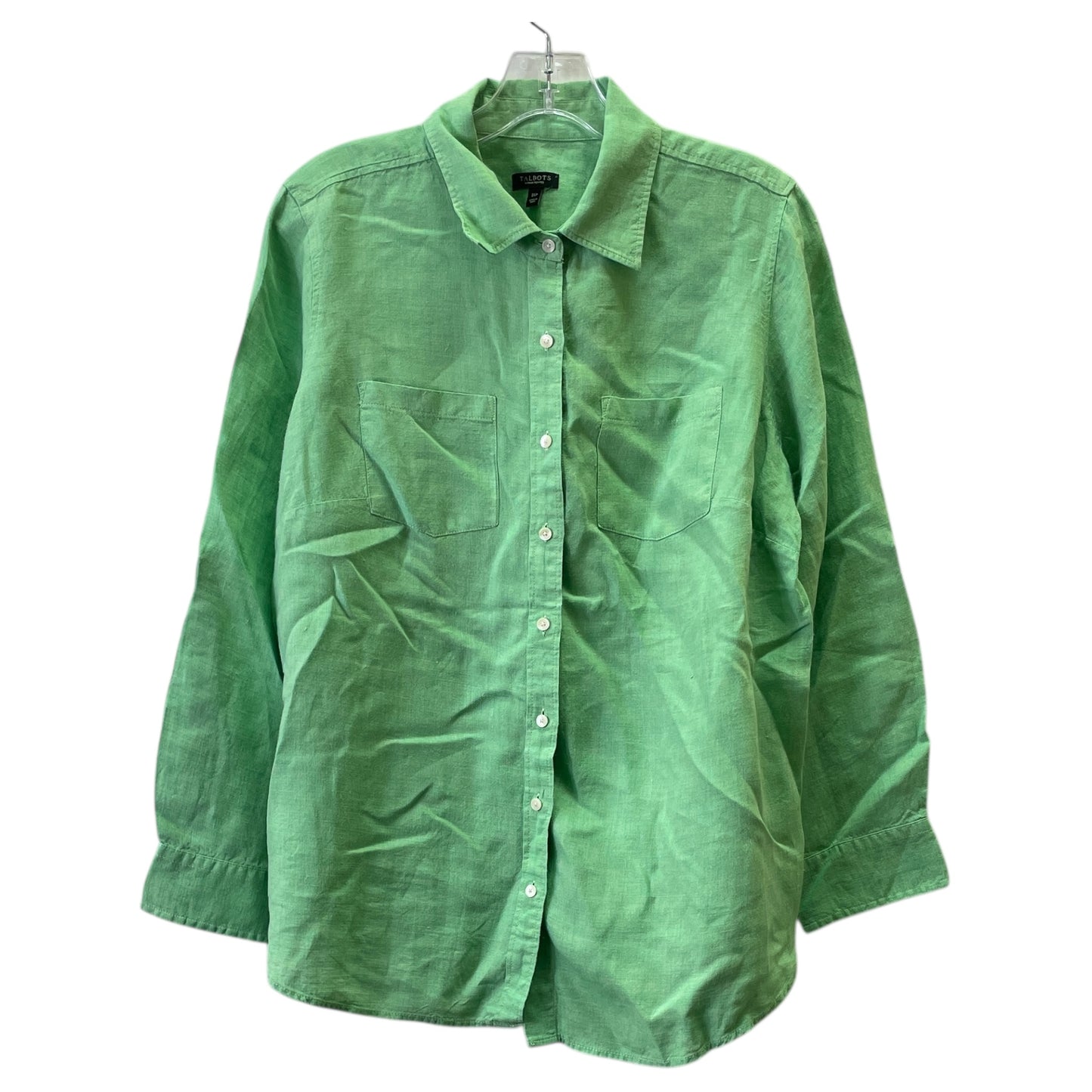 Top Ls By Talbots In Green, Size:1X