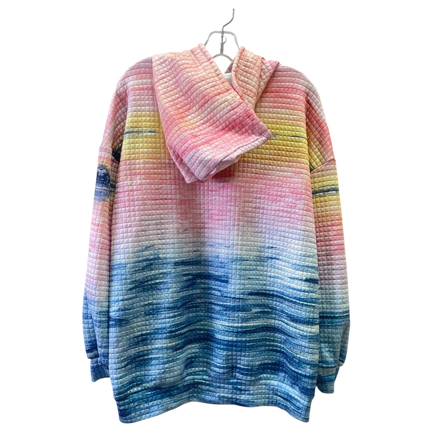 SWEATSHIRT HOODIE by CME In BLUE & PINK, Size: 2X