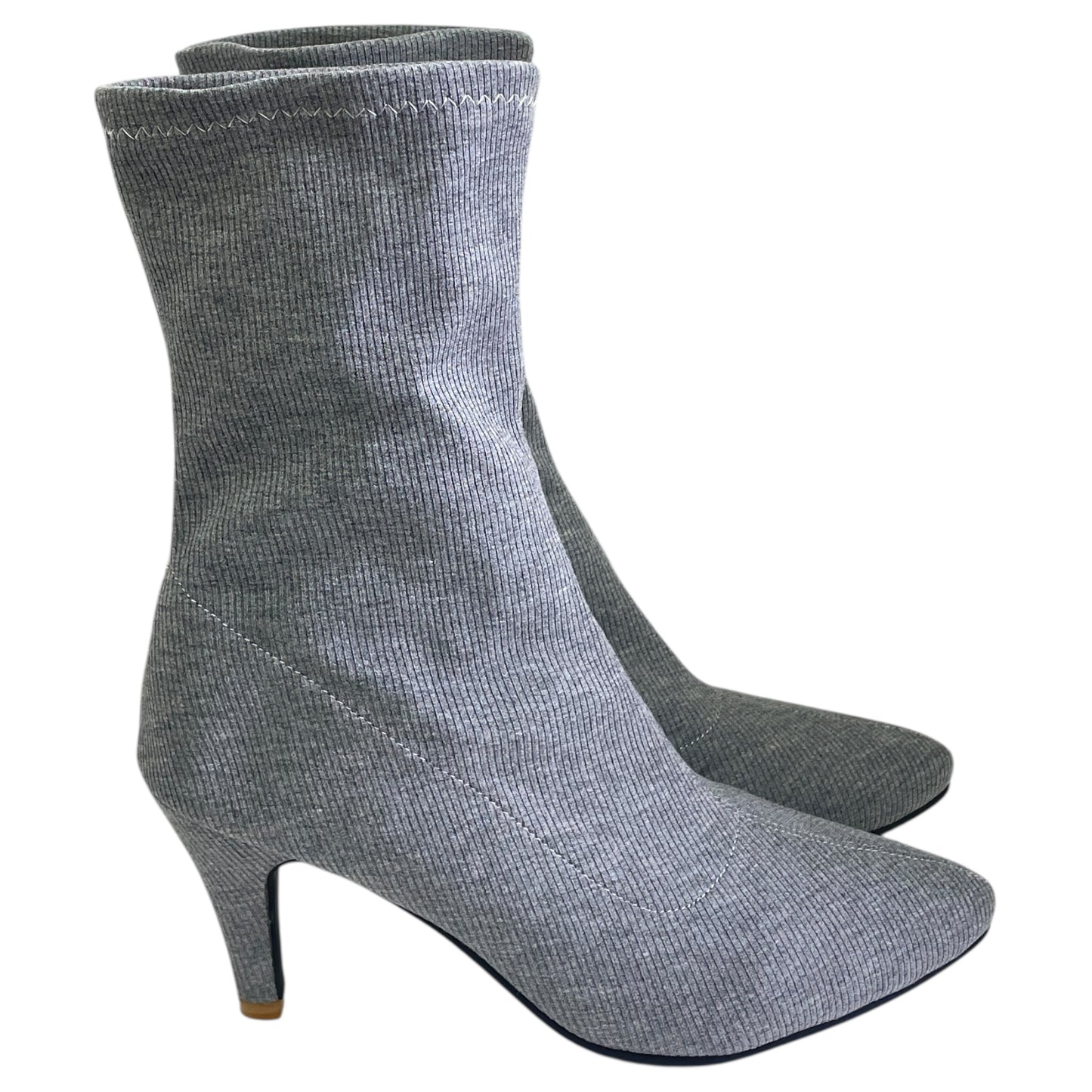Boots Ankle Heels By Abound In Grey, Size:9