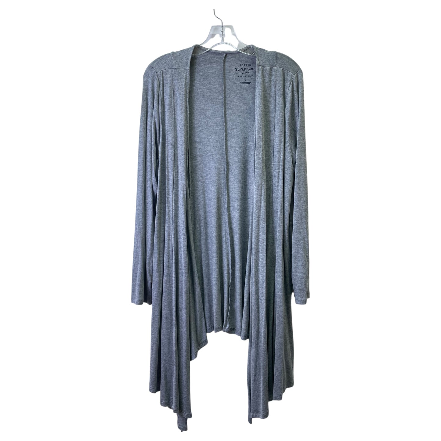 Cardigan By Torrid In Grey, Size:2