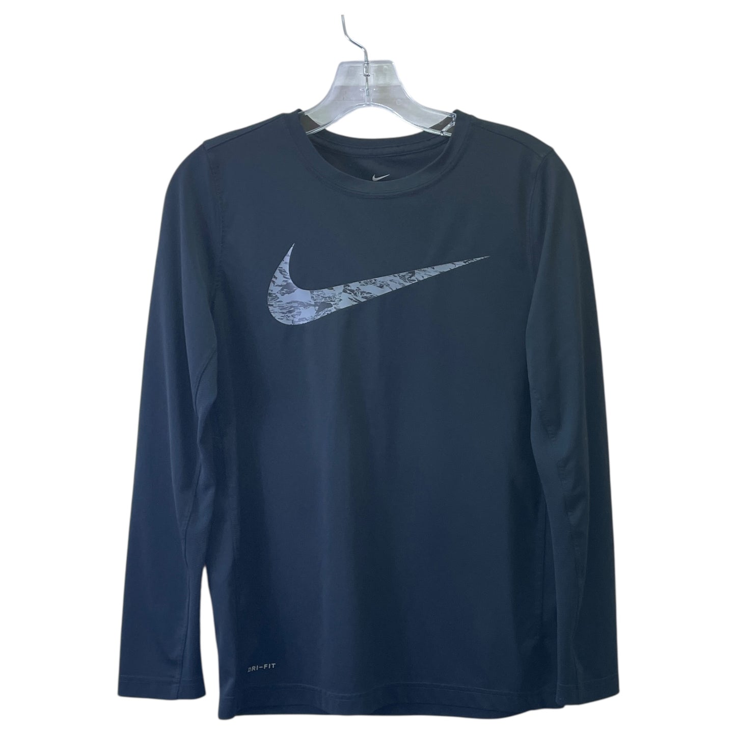 Athletic Top Ls Crewneck By Nike Apparel In Black, Size:Xl