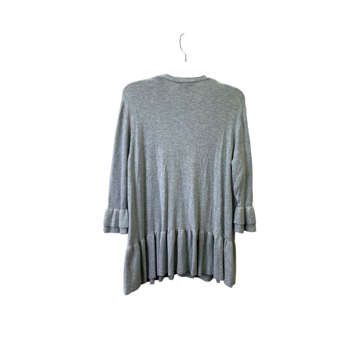 Sweater Cardigan By Lane Bryant In Grey, Size:1X