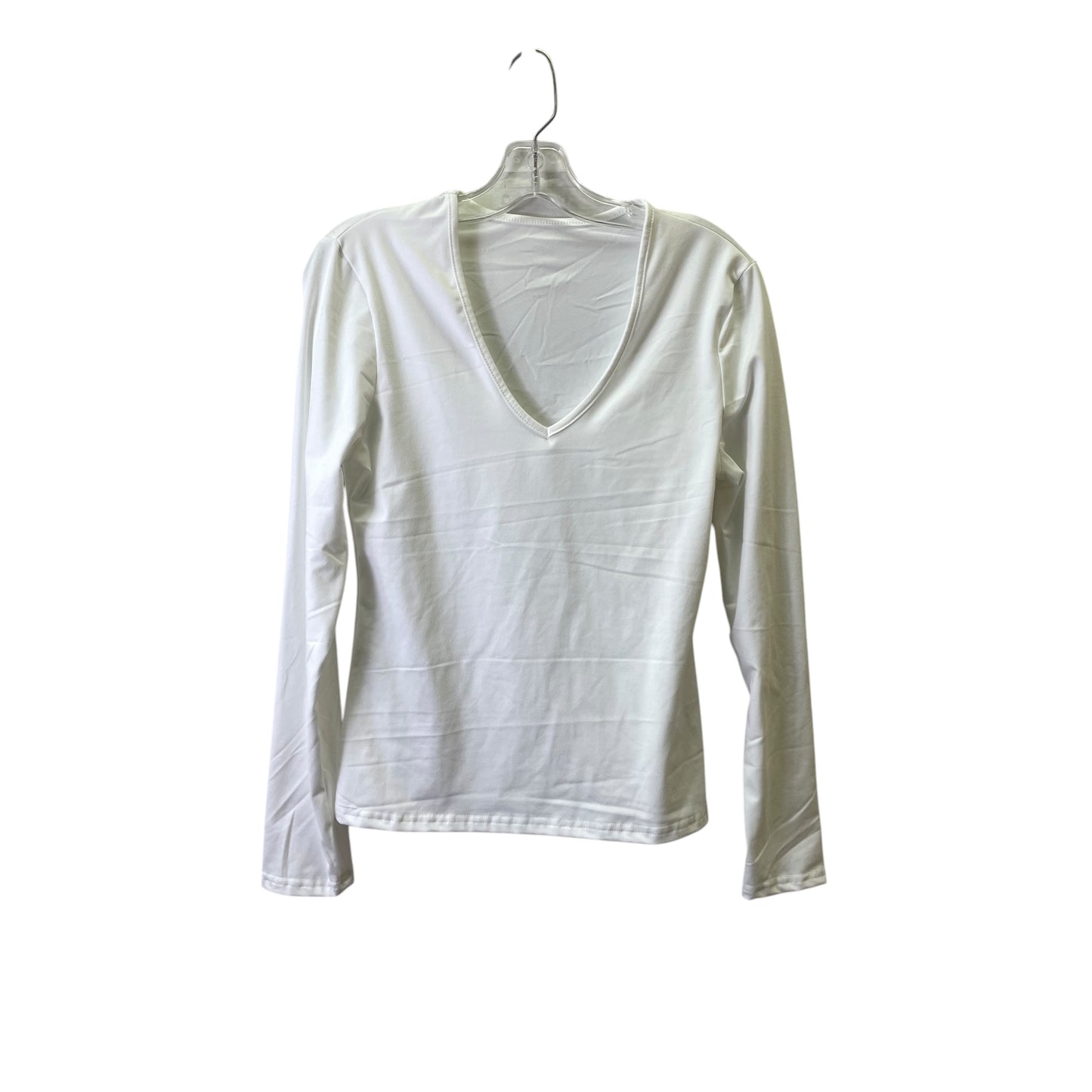 TOP LS BASIC by SHEIN In WHITE, Size: L