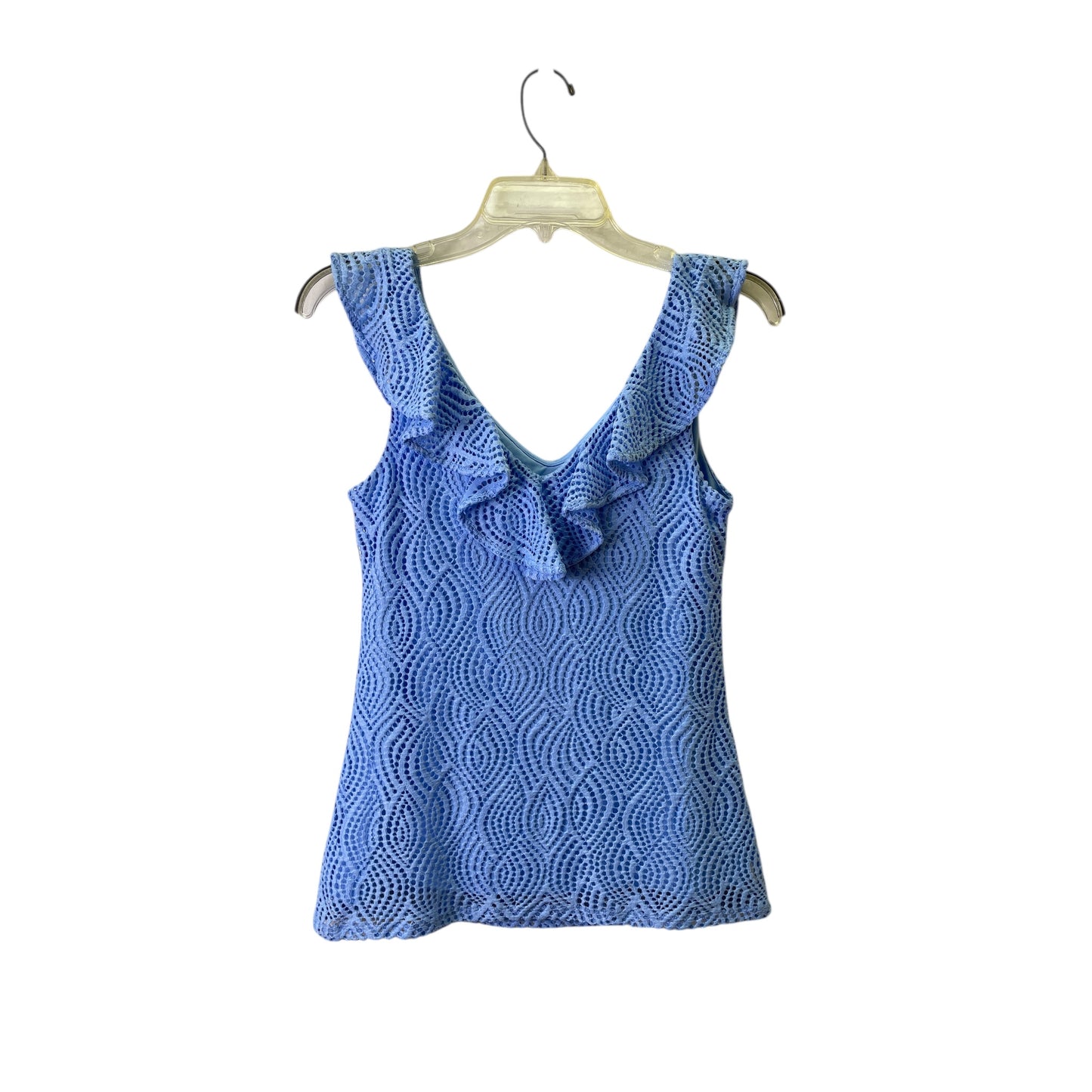 Top Sleeveless Designer By Lilly Pulitzer In Blue, Size:Xs