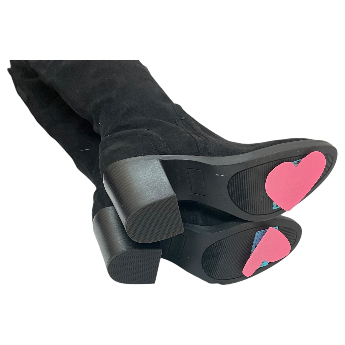 Boots Over-The-Knee Heels By Cme In Black, Size:7.5