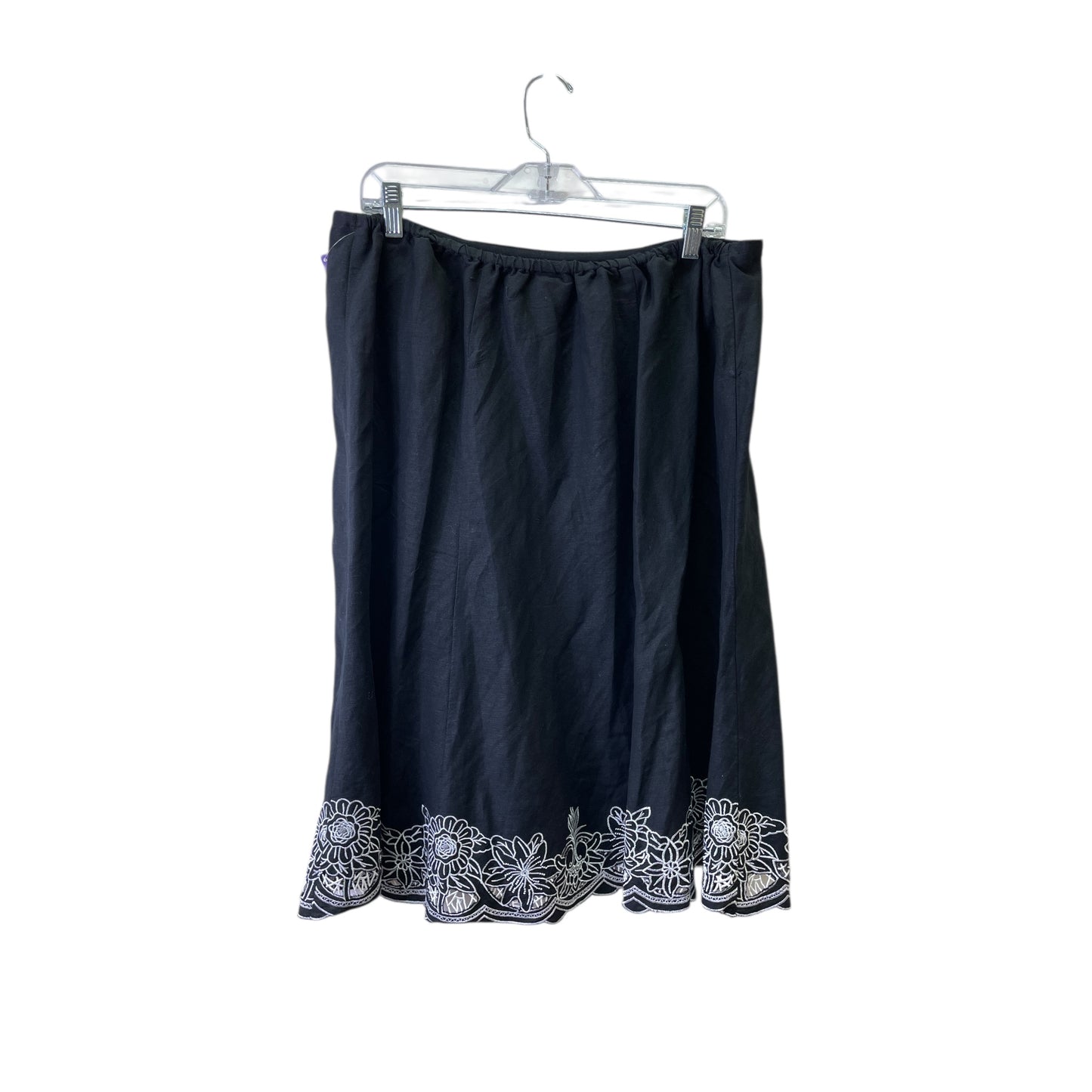 Skirt Set 2Pc By Lane Bryant In Black & White, Size:L