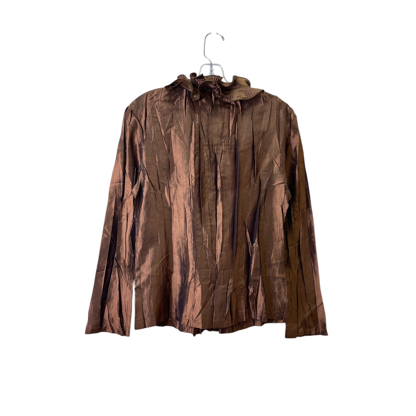 Top Ls By Color Works In Brown, Size:S