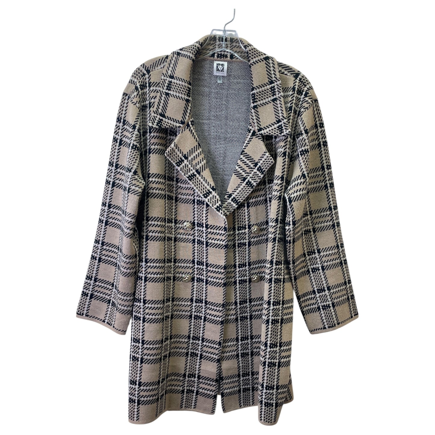 Cardigan By Anne Klein In Tan, Size:Xl